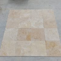 Light Standard Cross Cut Tumbled Travertine